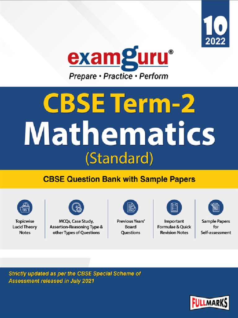 X Maths Standard Term II Exam Guru | PDF | Sphere | Quadratic Equation