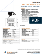 LED Floodlight Technical Data Sheet