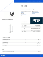 Needle Roller Thrust Bearings: Dimensions