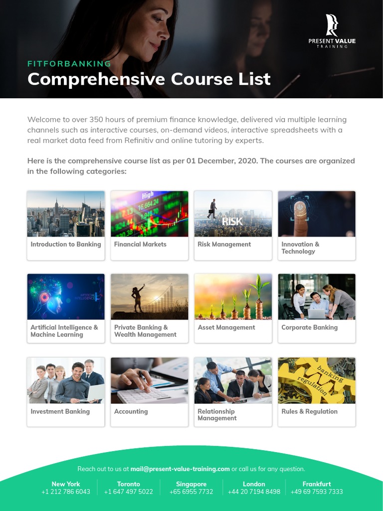 Comprehensive Finance Course Overview | PDF | Valuation (Finance ...