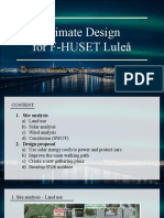 Climate Design For F-HUSET Luleå: F7006B Climate, Landscape and Build-Up Area Lulea University of Technology