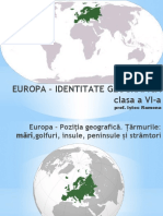 Europa Pozitie Limite Tarmuri Clasa VI