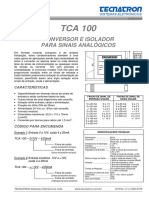 TCA 100 conversor isolador analógico