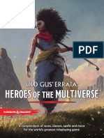 D&D 5e Old Gus' Errata: Heroes of The Multiverse