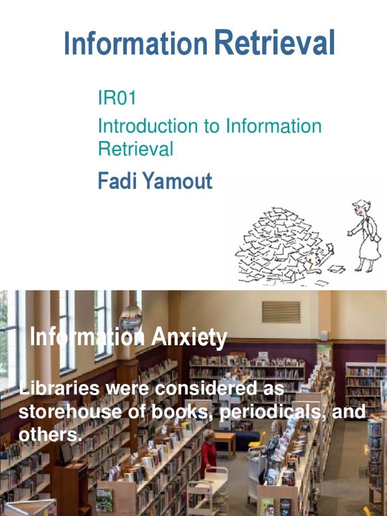 IR01 - Introduction To Information Retrieval | PDF | Information ...