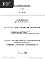 Introduction To Uganda Economy