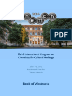 ChemCH 2014 - Third International Congress On Chemistry For Cultural Heritage, Vienna, Austria. Book of Abstracts