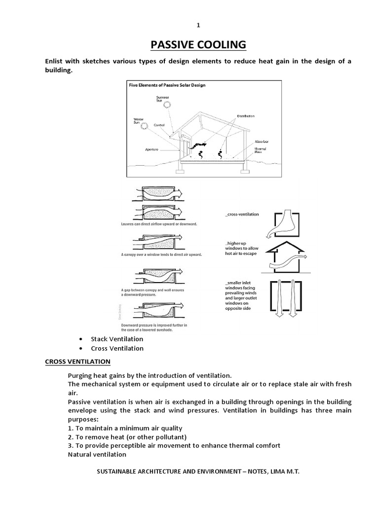32.passive Cooling | PDF | Air Conditioning | Humidity