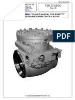 PED 97/23/EC: Operation and Maintenance Manual For Bonetti Series Cmi Testable Swing Check Valves