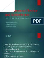 Department of Physics and Astrophysics: Advanced Solid State Lab Ii