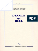 Lécole Du Réel by Rosset, Clément