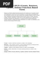 Django CRUD (Create, Retrieve, Update, Delete) Function Based Views