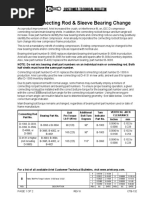 JGC:D Connecting Rod & Sleeve Bearing Change: Customer Technical Bulletin