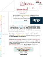 Manual de instruções elétrica com índice de produtos