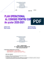 Plan Comisia Pentru Curriculum 2009 2010