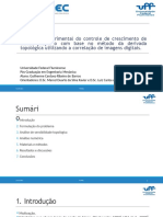 Validação experimental do controle de trinca baseado na derivada topológica