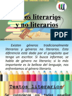 Ppt. Apoyo Clase. Textos Literarios y No Literarios