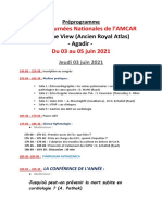 Préprogramme JN 2021