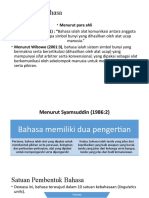 Pengertian Bahasa