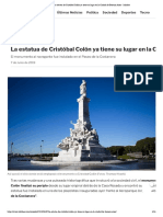 0 La estatua de Cristóbal Colón ya tiene su lugar en la Ciudad de Buenos Aires - Infobae