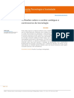 Reflexões Sobre o Caráter Ambíguo e Controverso Da Tecnologia - Revista Tecnologia e Sociedade