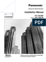 KX-TA308 KX-TA616 Installation Manual