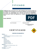 Certificado NR 35 - Wyllamis Henrique