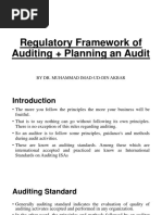 Regulatory Framework of Auditing