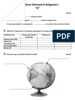 01. Környezetismeret 4. - Témazáró I A