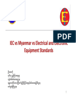 IEC Vs Myanmar Vs Electrical and Electronic Equipment Standards Equipment Standards