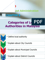Local Govt Administration: Categories of Local Authorities in Malaysia