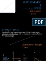 Straight Lines: MATH101A) Course Teacher - DIPOK DEB