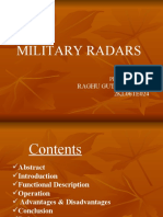 Military Radars: Raghu Guttennavar 2KL06TE024