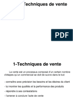 VOLET 4 - Techniques de Ventes