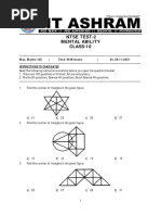 Ntse Test-2 Mental Ability CLASS-10: Instructions To Candidates