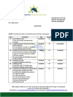 Mr. Saqib Qureshi 25 and 40kw Quotation