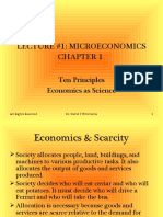 Lecture #1: Microeconomics: Ten Principles Economics As Science