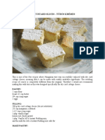 Recipe - COTTAGE CHEESE CUSTARD SLICES