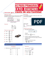 Tanto Por Ciento de Una Cantidad para Sexto de Primaria