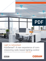 Light Is Networked: Hubsense: A New Experience of Com-Missioning Radio-Based Lighting Control