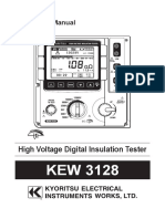 3700-HIGH VOLTAGE INSULATION TESTER- 12 V - MAK KYORITSU 3128