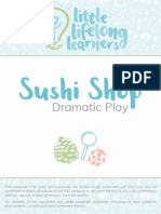 Sushi Shop Dramatic Play - Freebie