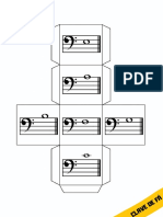 Dado Musical Imprimir Clave de Fá - PDF