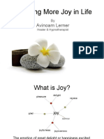 Creating More Joy in Life