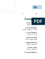 Components of Beneish M-Score