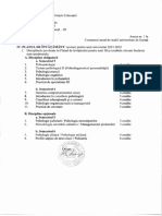 Anexa Contract Studii PSIHOLOGIE ID an III Licenta