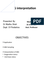 ABG Interpretation: Moderater: DR Arun Giri Asst. Professor