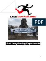 Limb lengthening and height increase experiments