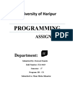 University of Haripur: Programming