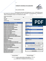 Formato Universal de Aclaración